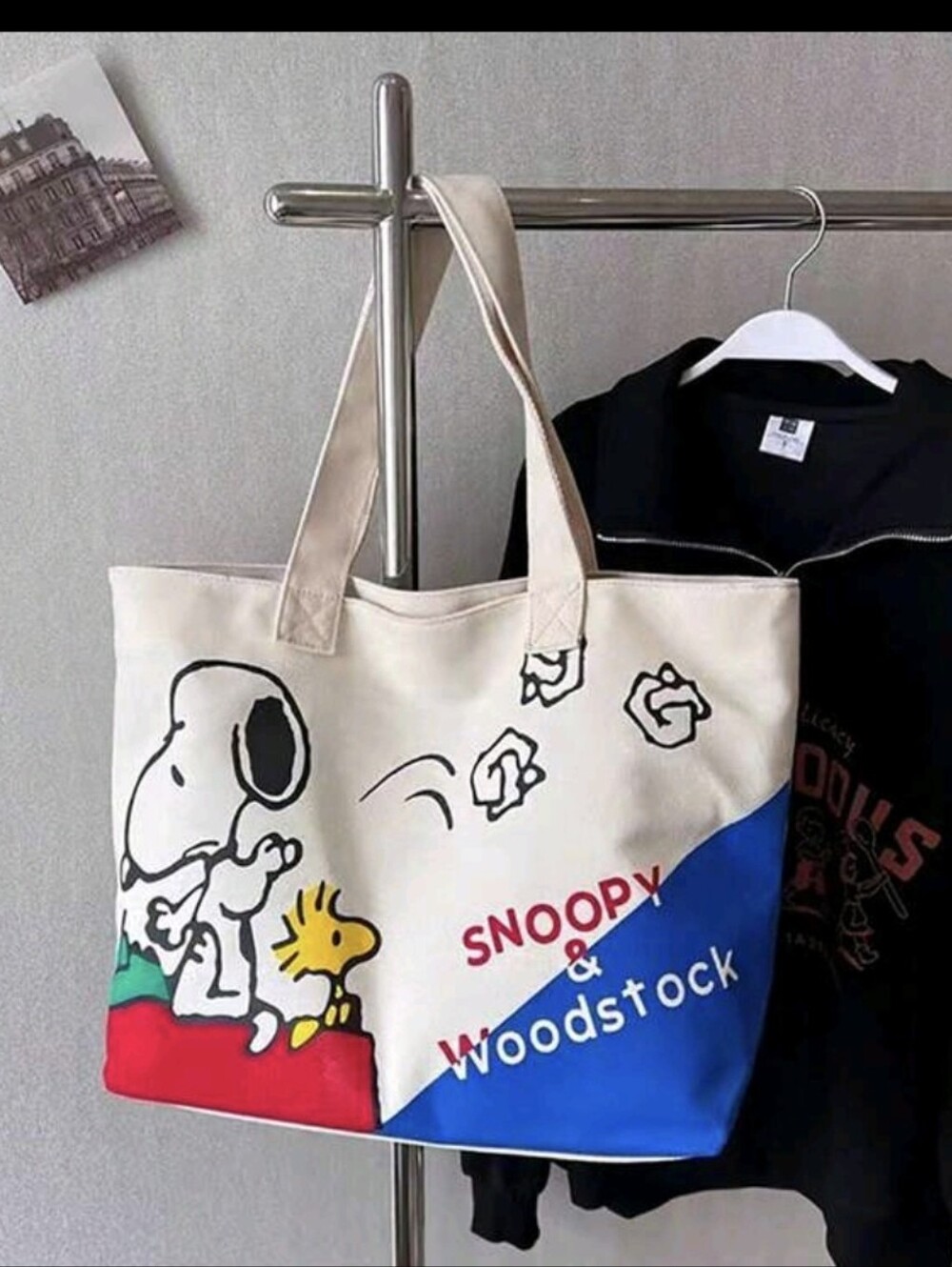 Snoopy & Woodstock Canvas Tote Bag